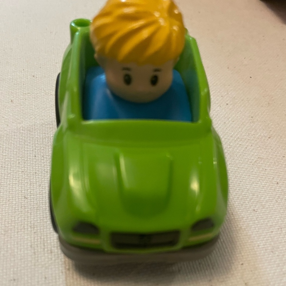 Little people Green Toy Car with Driver